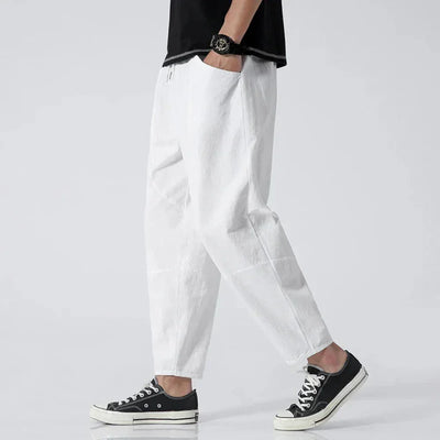 Kyoto linnen cropped broek