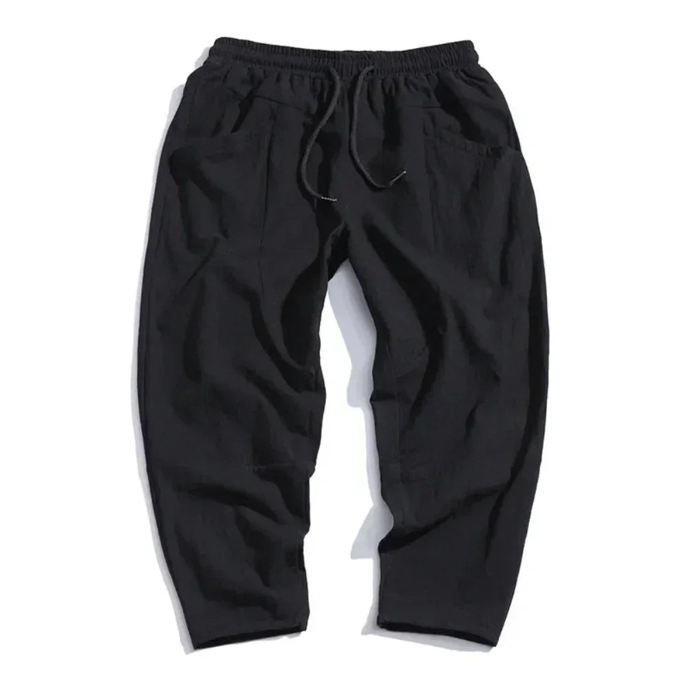 Kyoto linnen cropped broek
