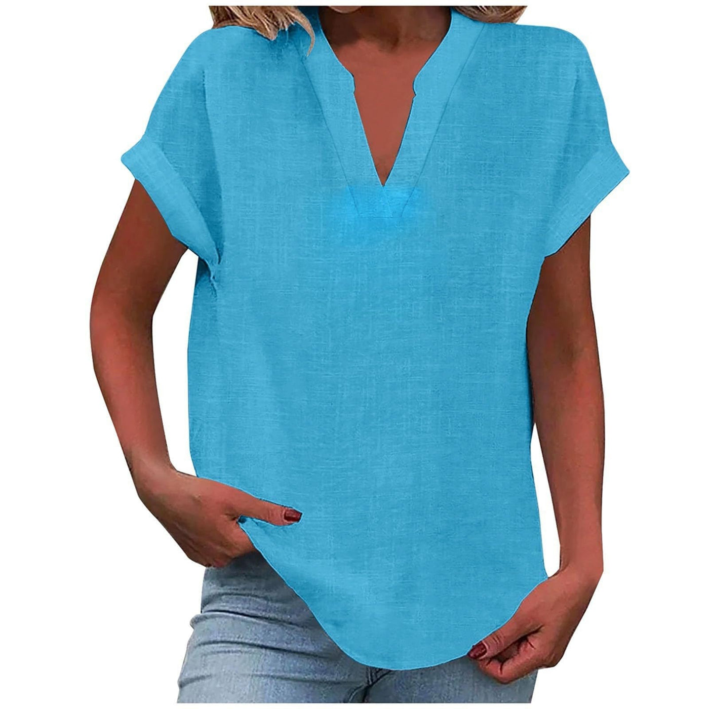 Aafke |Relaxte blouse met V-hals