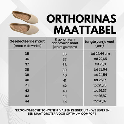 Orthorinas - ergonomische pijnverlichtende ballerina's
