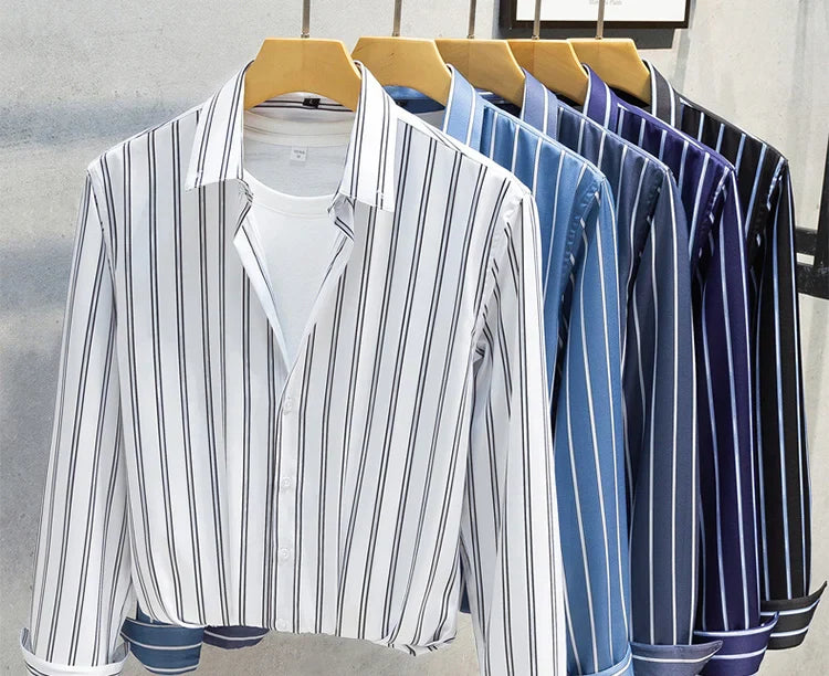 Givalli - Elegant gestreept herenoverhemd