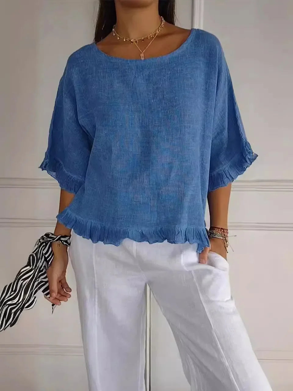 Lynslinnen - Imke linen top