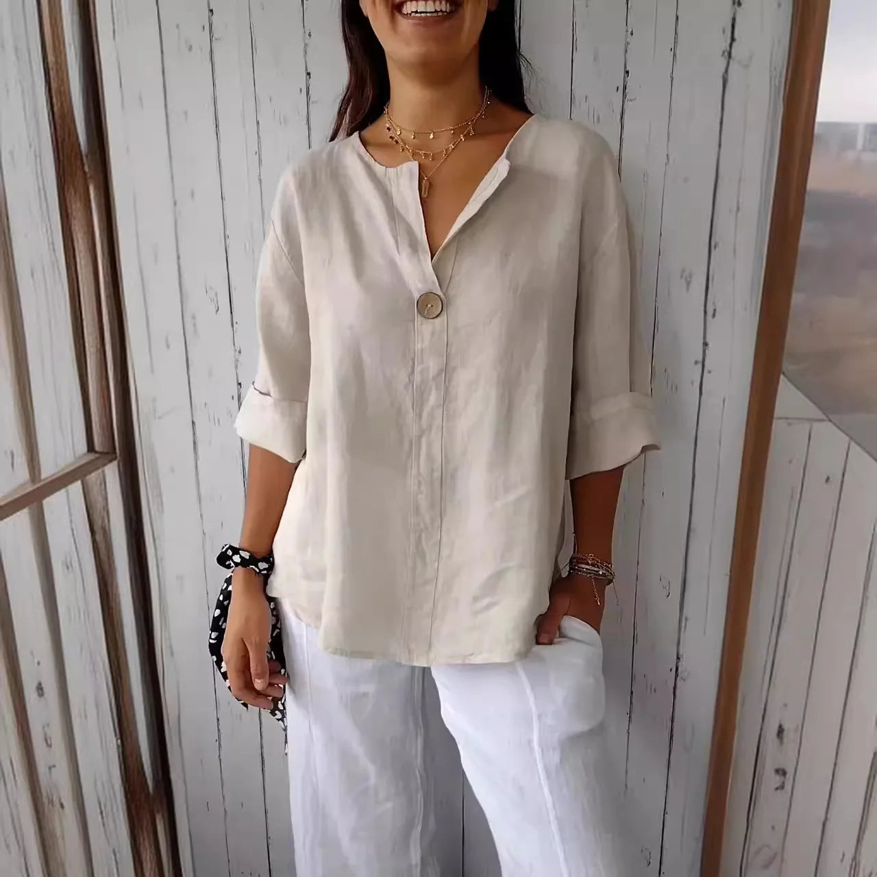 Linnen blouse - Venity linnen top