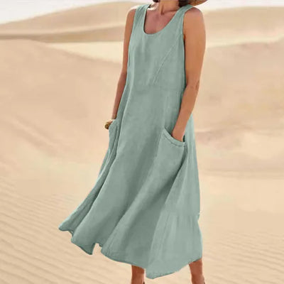 Linnen jurk Isla – elegante linnen jurk