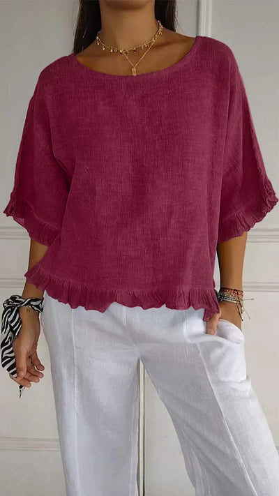 Lynslinnen - Imke linen top