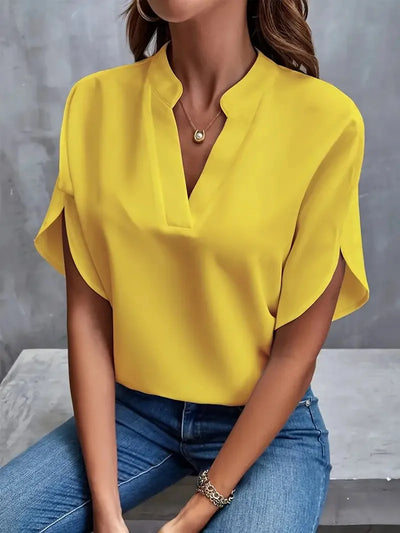 Grace – Zachte en elegante blouse met v-hals