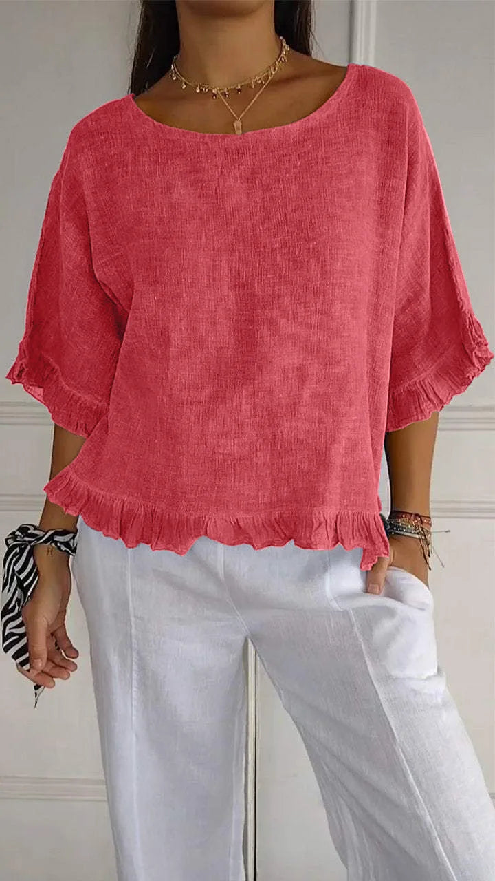 Lynslinnen - Imke linen top