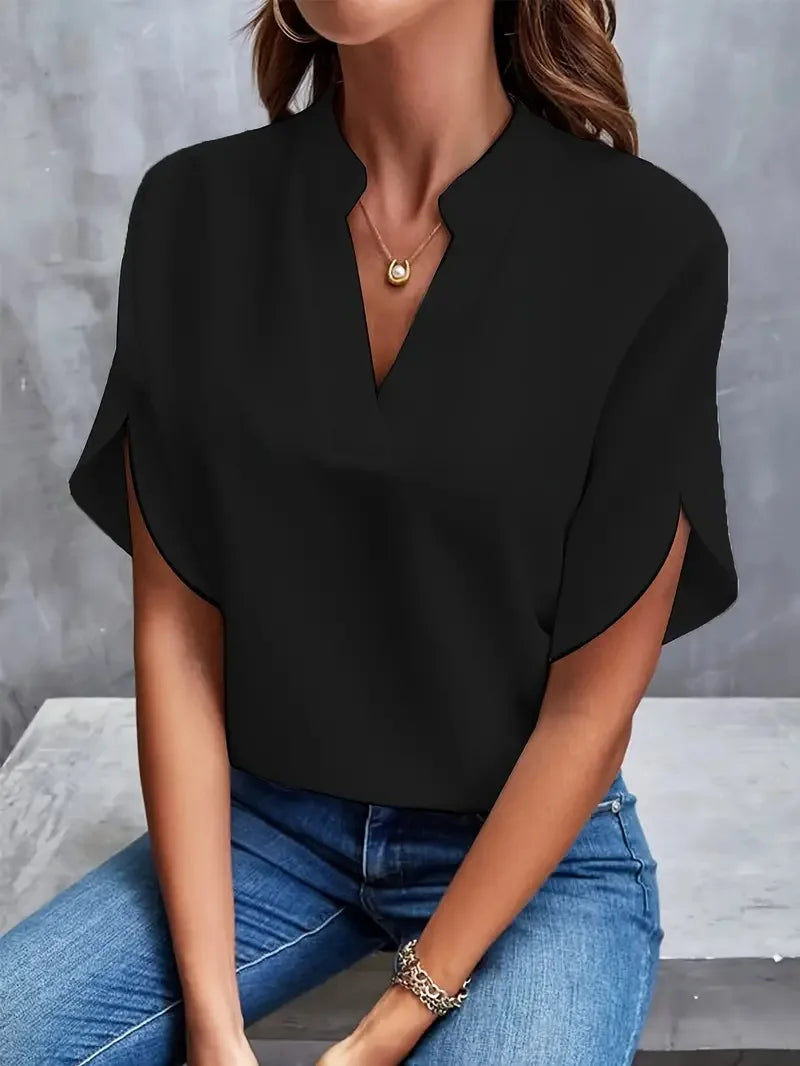 Grace – Zachte en elegante blouse met v-hals