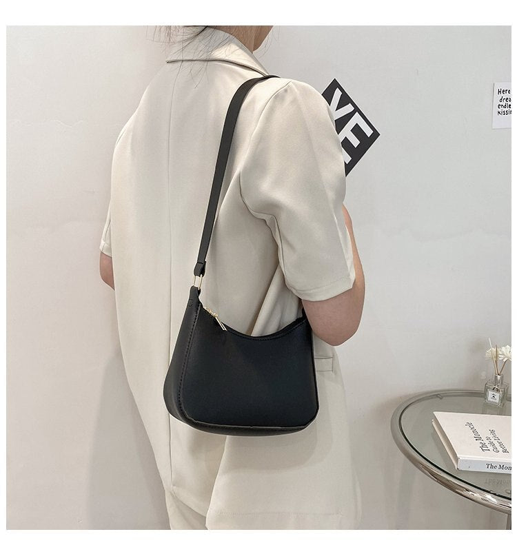 Luxe retro tas | Exclusieve leren handtas met tijdloze charme