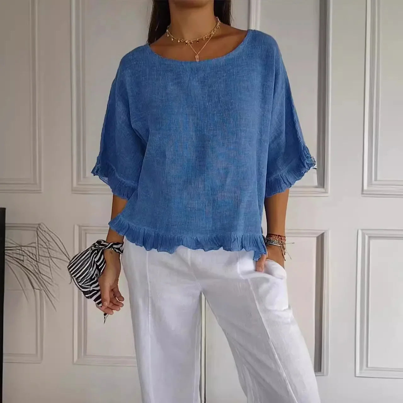 Lynslinnen - Imke linen top