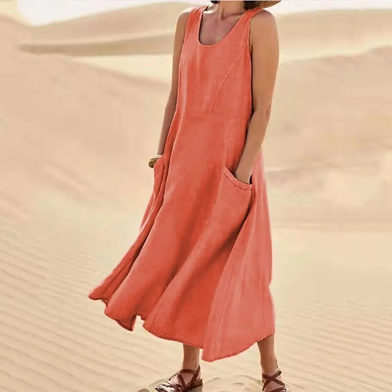 Linnen jurk Isla – elegante linnen jurk