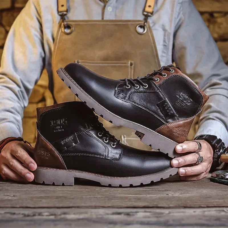Parker | Heren casual leren laarzen in Britse stijl 