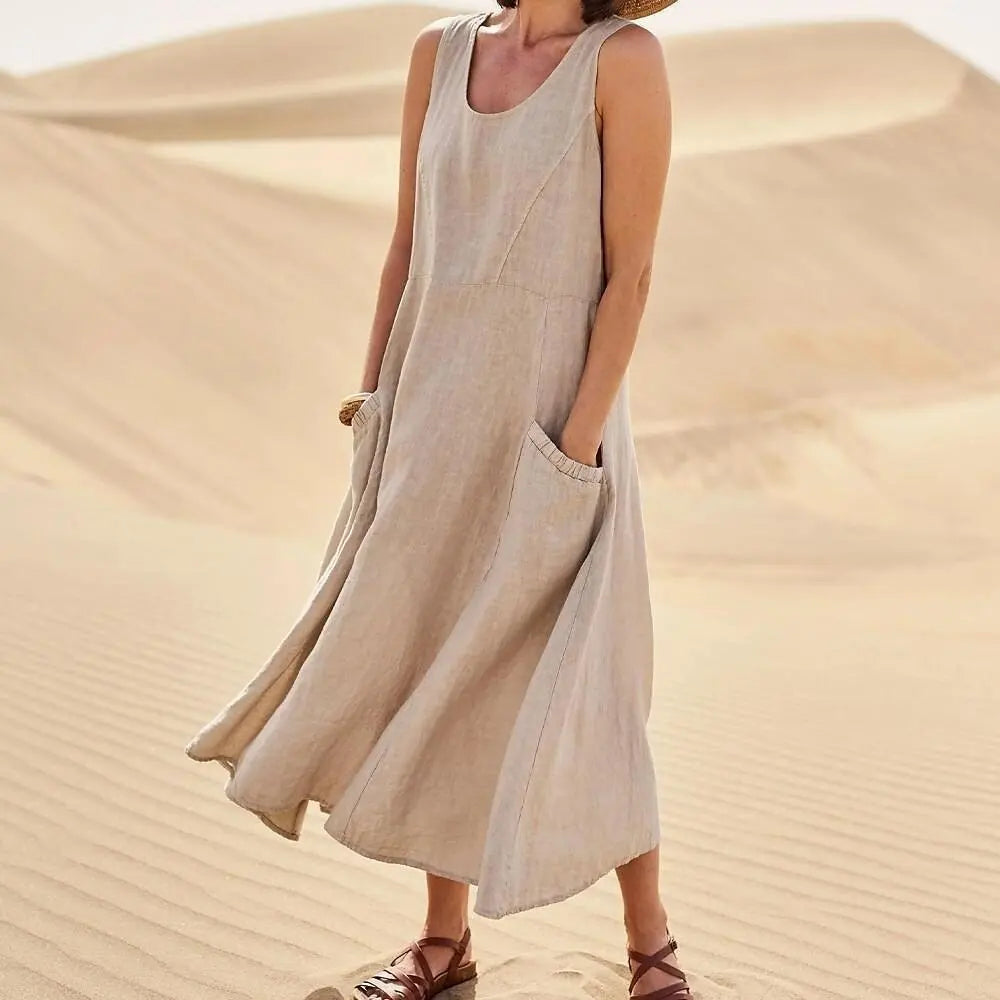 Linnen jurk Isla – elegante linnen jurk