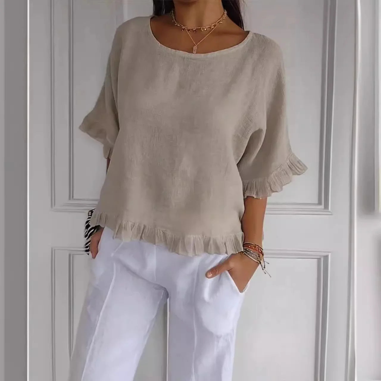 Lynslinnen - Imke linen top