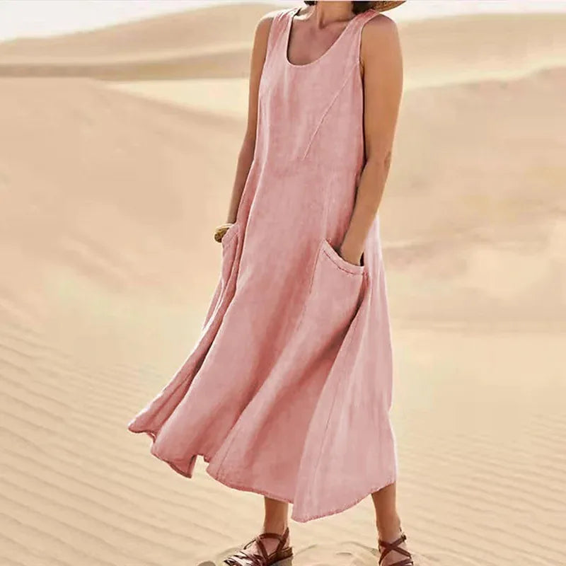 Linnen jurk Isla – elegante linnen jurk