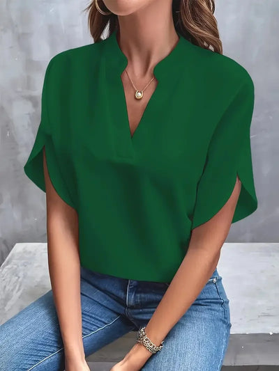 Grace – Zachte en elegante blouse met v-hals