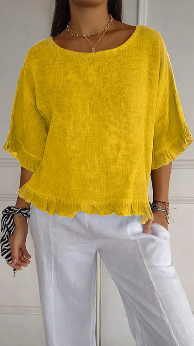 Lynslinnen - Imke linen top