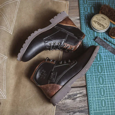 Parker | Heren casual leren laarzen in Britse stijl 