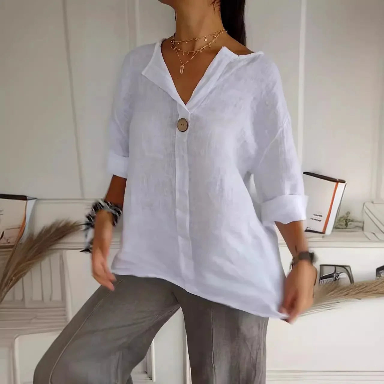 Linnen blouse - Venity linnen top