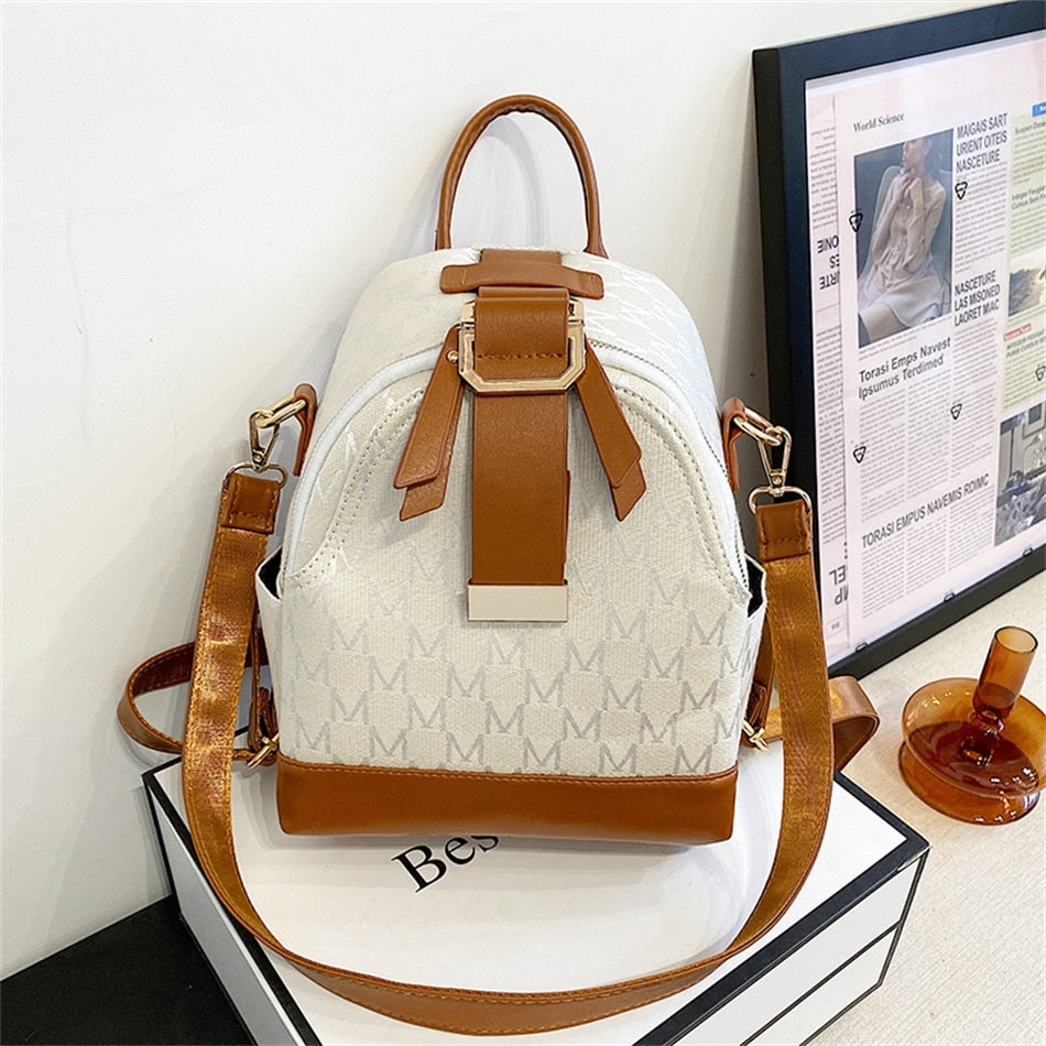 Phoebe - Stijlvolle rugzak met geometrisch patroon 