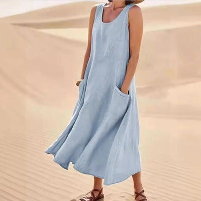 Linnen jurk Isla – elegante linnen jurk