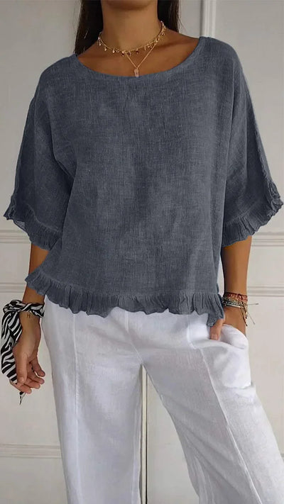Lynslinnen - Imke linen top