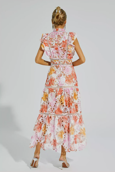 Maeve™ | Mouwloze maxi-jurk met holle mouwen