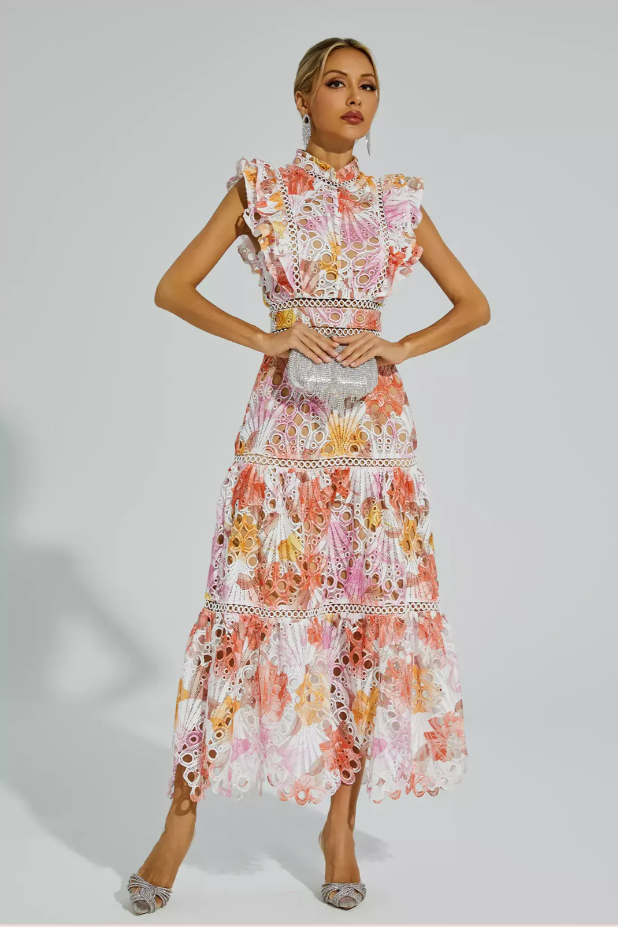 Maeve™ | Mouwloze maxi-jurk met holle mouwen