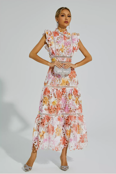 Maeve™ | Mouwloze maxi-jurk met holle mouwen