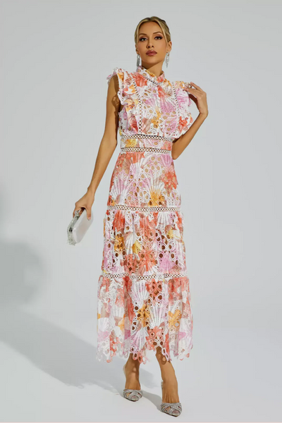 Maeve™ | Mouwloze maxi-jurk met holle mouwen