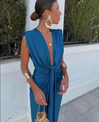 Moriah  | Elegante geplooide jurk