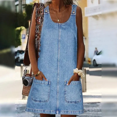 Sofia | Praktische en lichtgewicht denim zomerjurk
