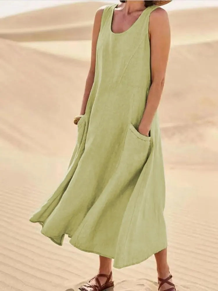 Linnen jurk Isla – elegante linnen jurk