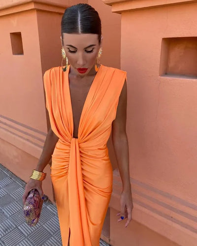 Moriah  | Elegante geplooide jurk