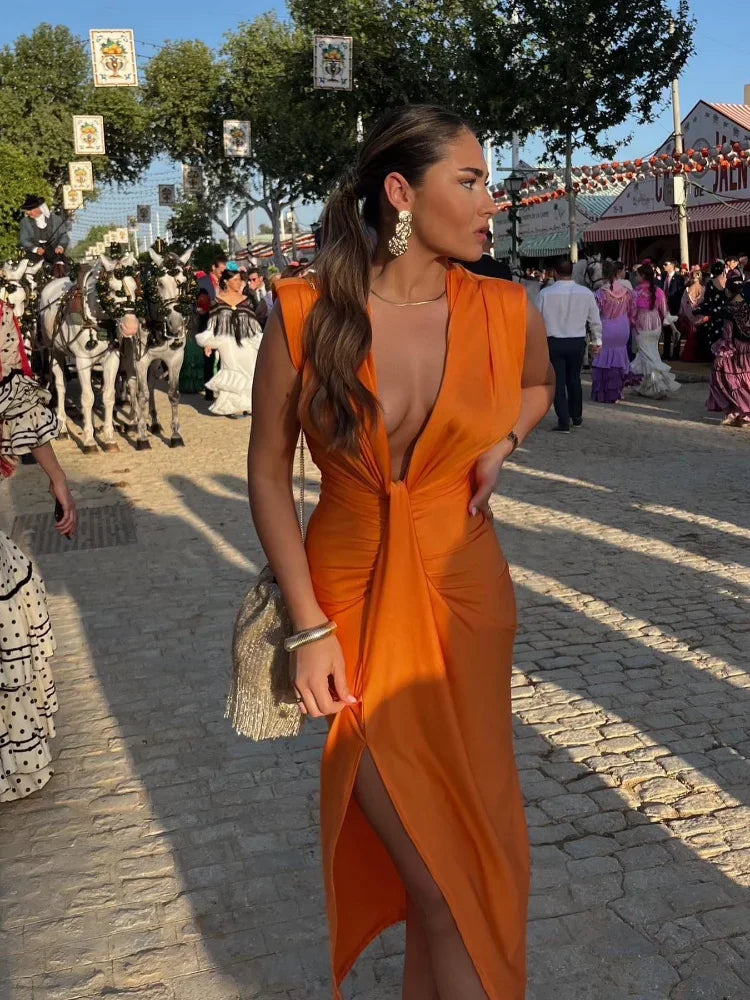 Moriah  | Elegante geplooide jurk
