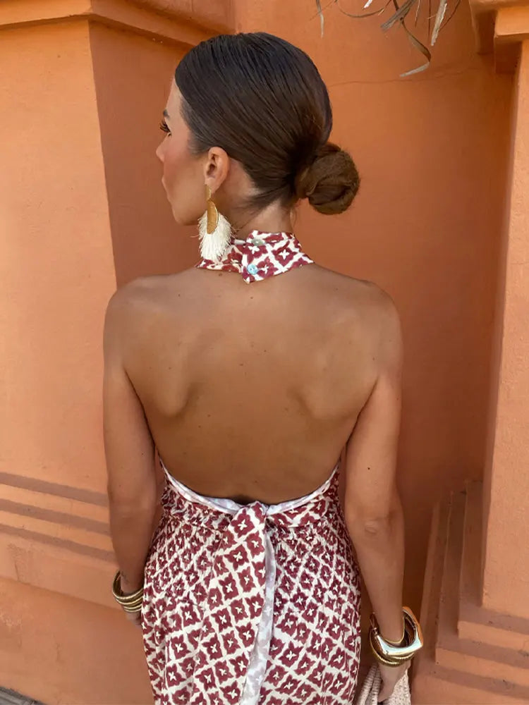 Mickay | Elegante midi-jurk met off-shoulder-stijl