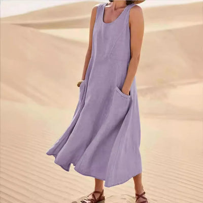 Linnen jurk Isla – elegante linnen jurk