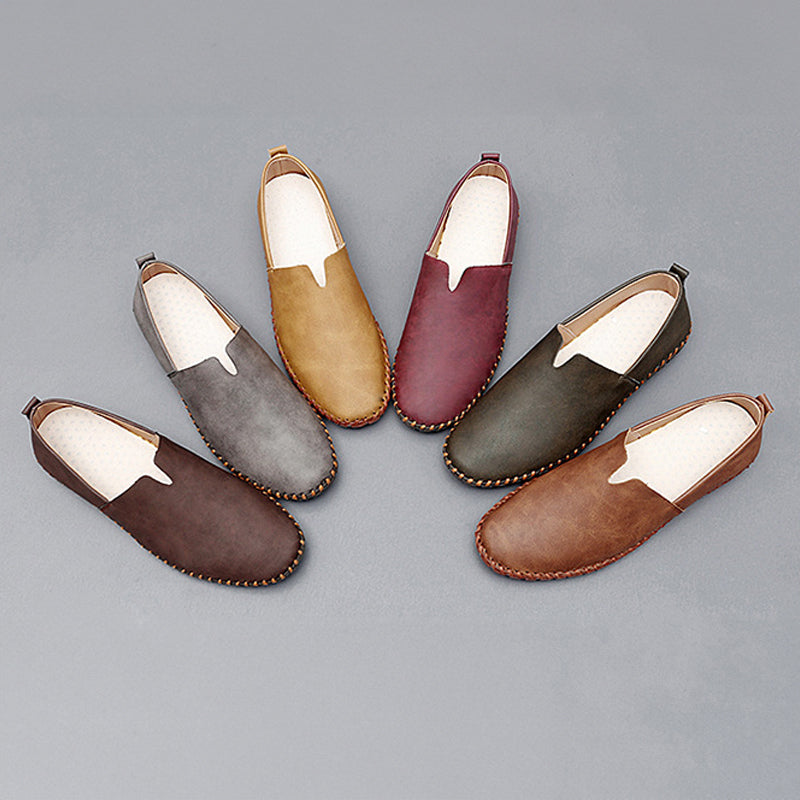 Santorini leren loafers