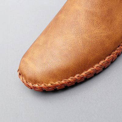 Santorini leren loafers