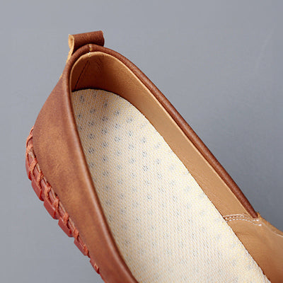 Santorini leren loafers