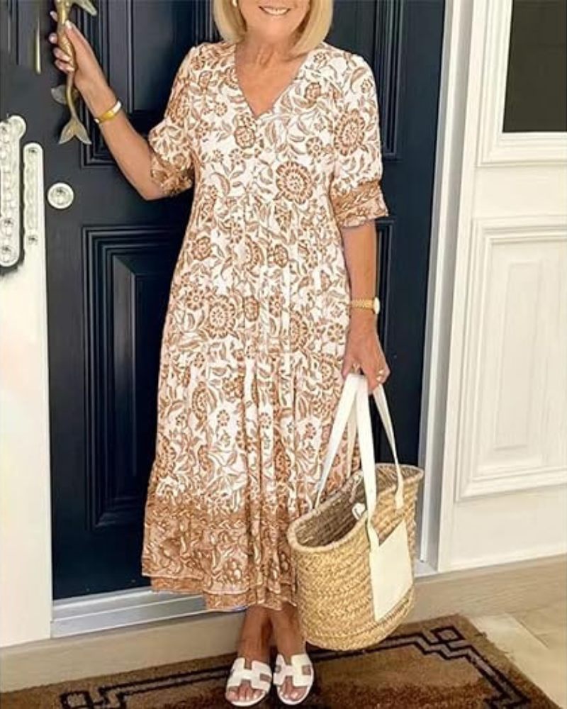 Nia | Elegante zomerjurk van katoen