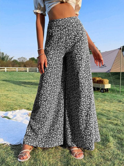 Bedrukte broek met bloemenpatroon