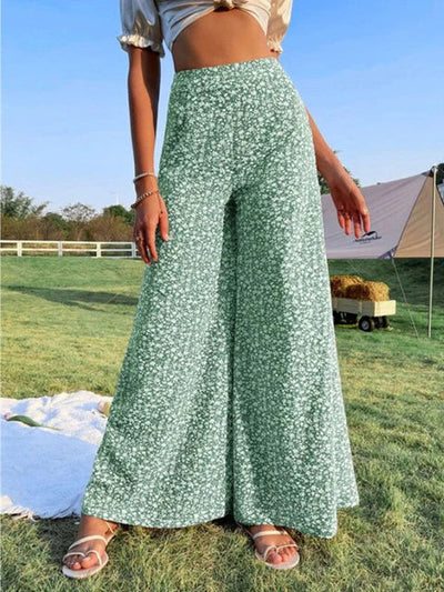 Bedrukte broek met bloemenpatroon
