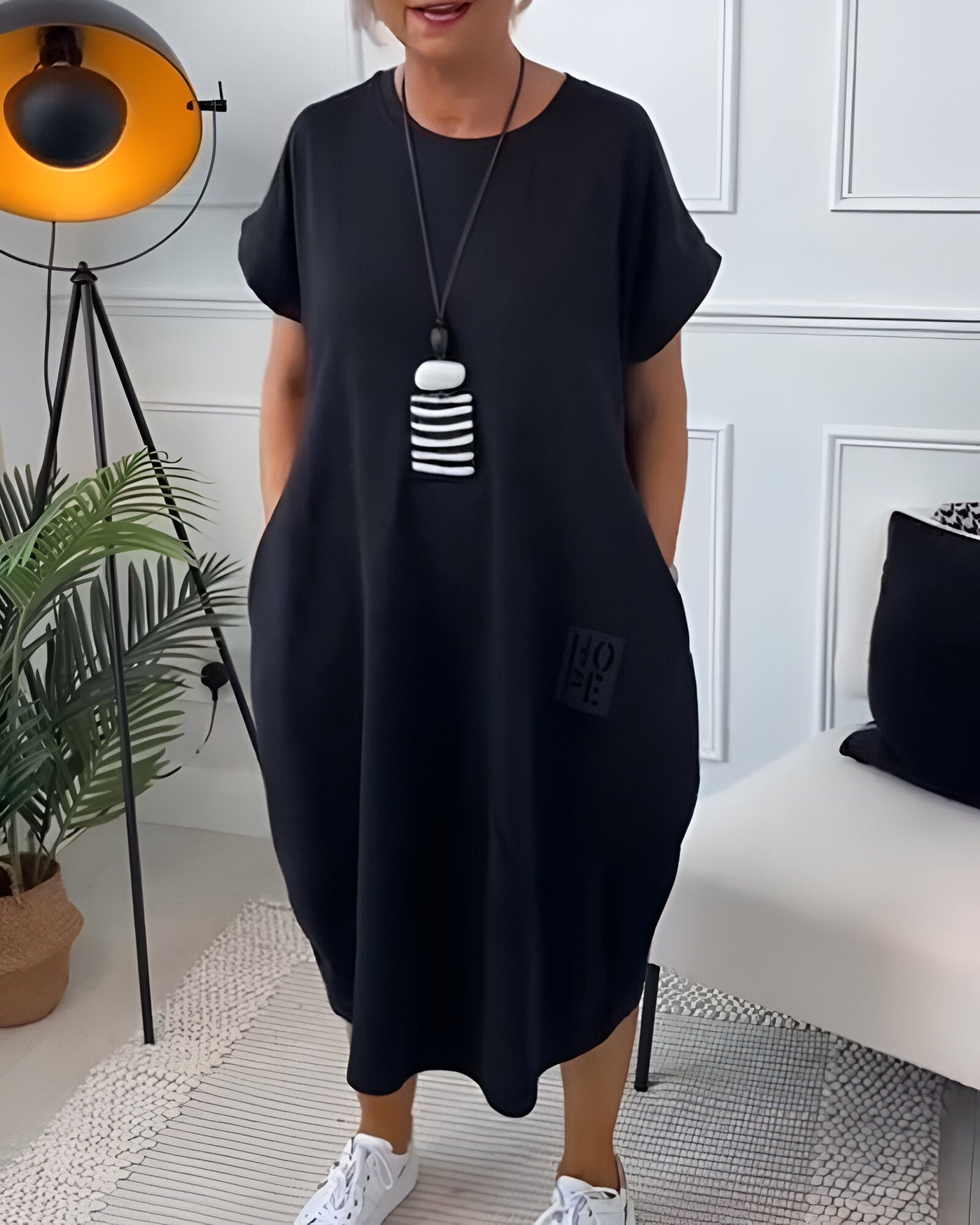 Ineke | Comfortabele hoodiejurk