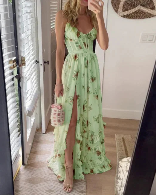 Sonja | Midi-jurk met bloemenprint