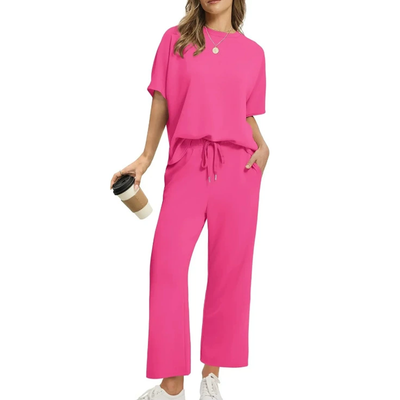 Set van casual top en broek voor dames 