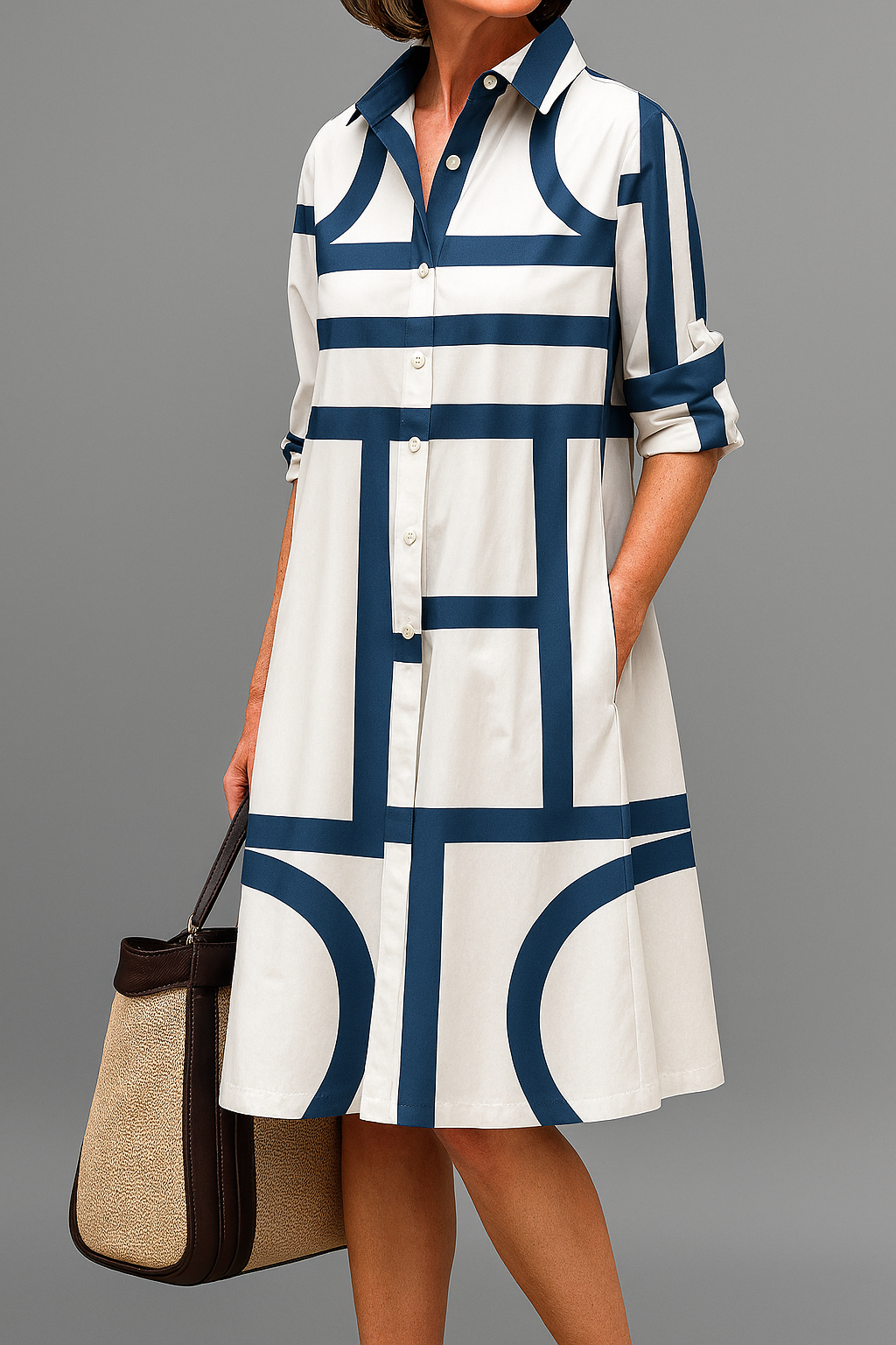 Julia - Elegante midi-jurk voor een moeiteloze stijl