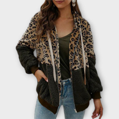 Lea - Fleece hoodie met leo-design