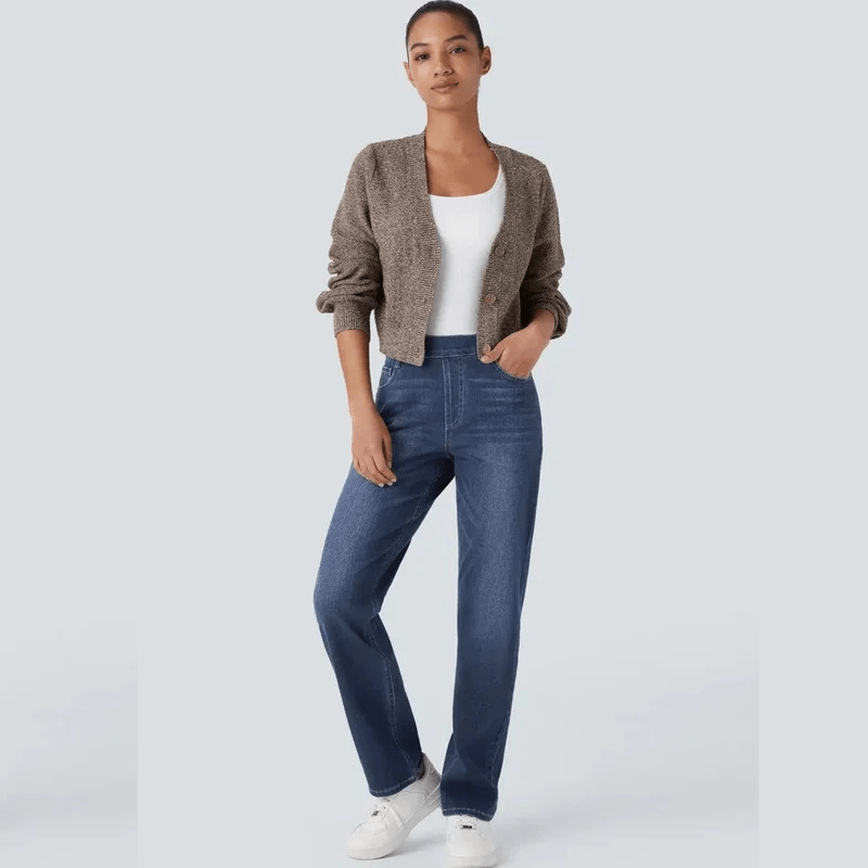 ComfortFit - Elastische en comfortabele broek met hoge taille 
