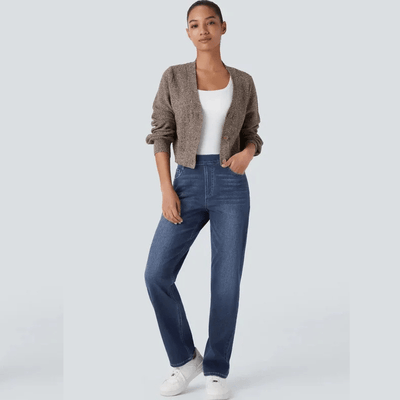 ComfortFit - Elastische en comfortabele broek met hoge taille 